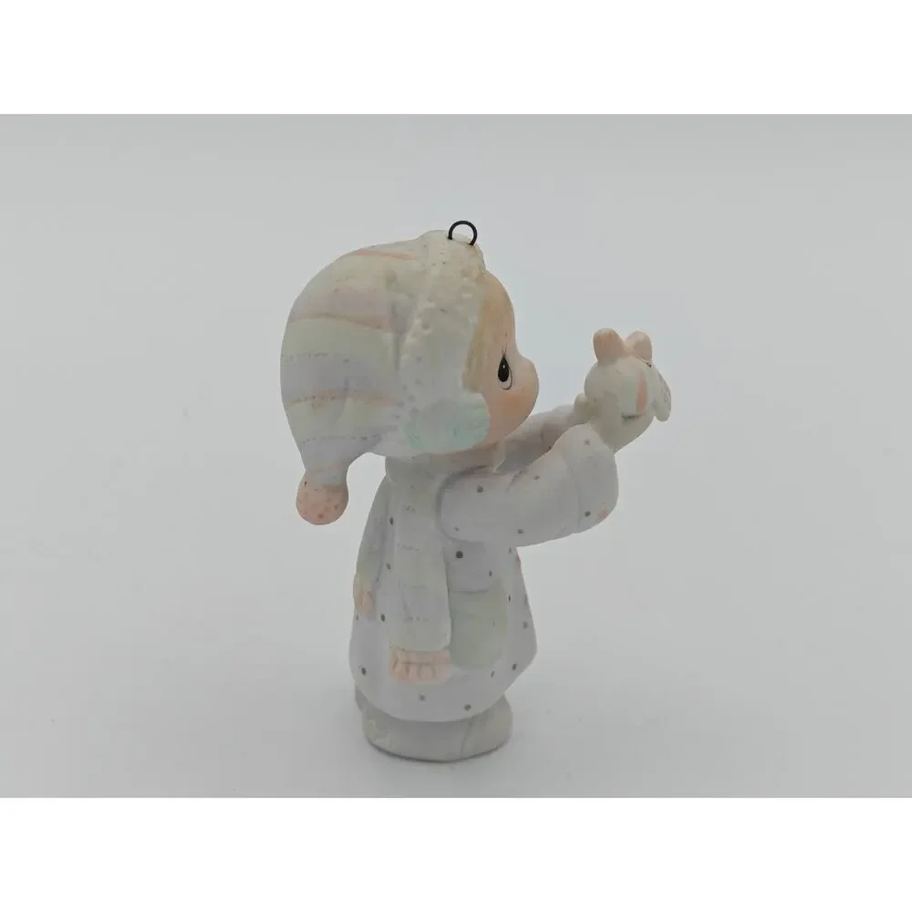 Precious Moments Im Sending You A White Christmas 112372 Enesco 1987 Ornament